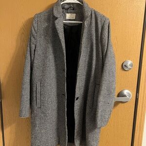 Black and White Trench Coat